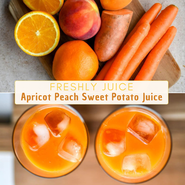 Apricot Peach Sweet Potato Juice Recipe AMERICAN RECIPE