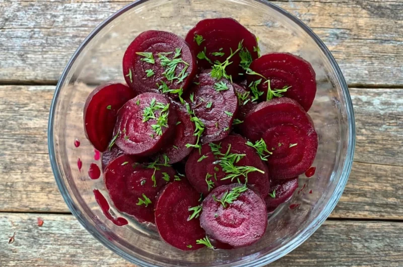 canned pickled beets
